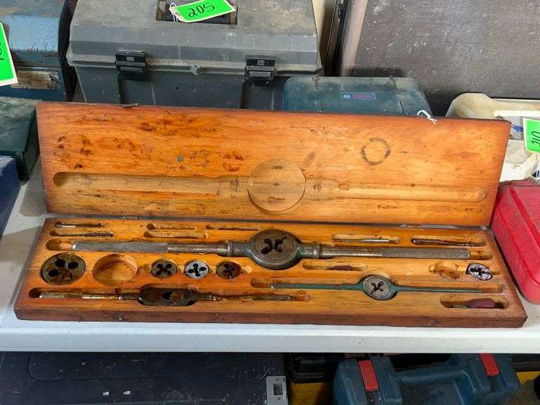 Tap and Die Set in Wooden Case image