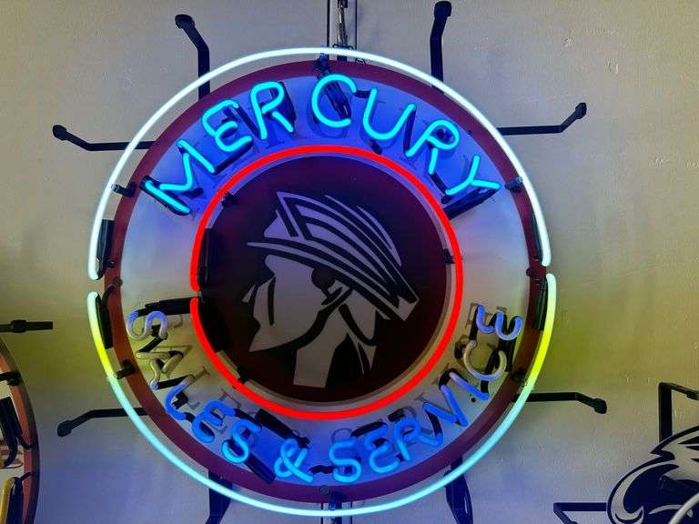 Neon "Mercury" sign.  24" image