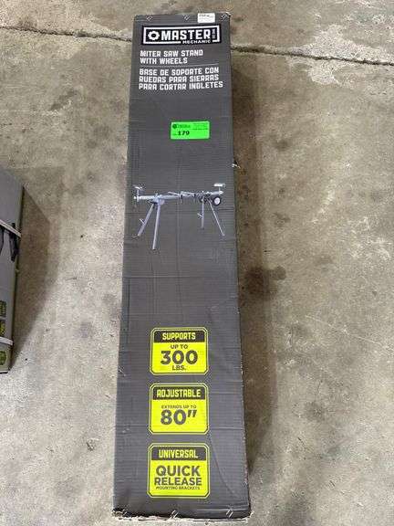 New Master Mechanic Miter Saw Stand with Wheels image