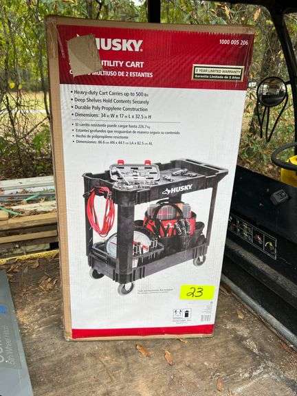 New Husky 2 Shelf Utility Cart image