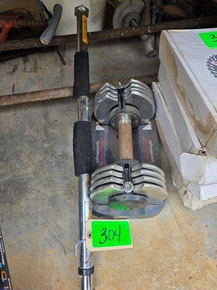 Lot - Weider SpeedWeight Adjustable Dumbbell and Pull-up Bar image