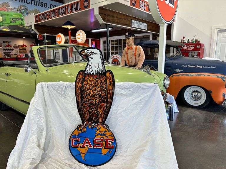 Porcelain steel "Case Eagle" sign image