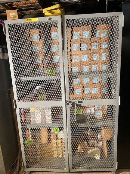 Large Industrial Wire Mesh Storage Cage - Contents Not Included image