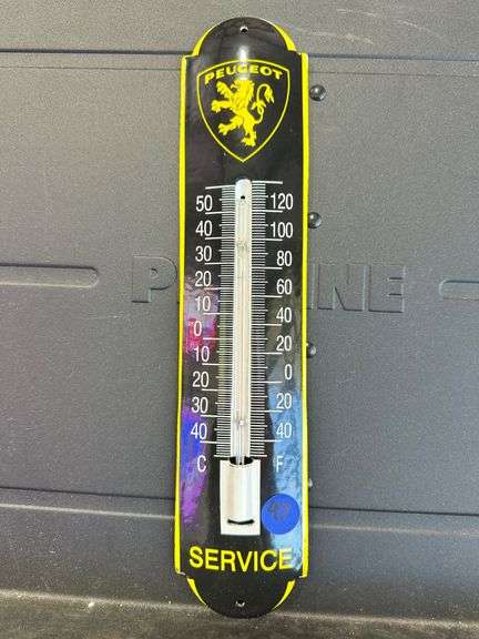 12" Steel/Porcelain Thermometer - Peugeot image