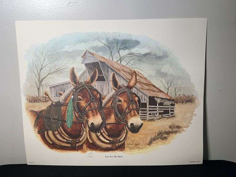 Hand Signed and Numbered Print "Two for the Show" by Leslie Vanhook image