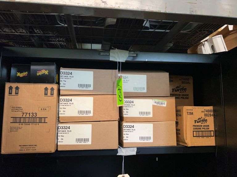 Lot - Automotive Care Items: Oil Filters, Chrome Polish, Goo Gone, and More image