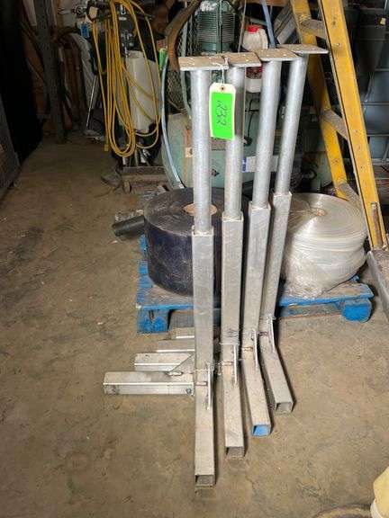Lot - (4) Adjustable Metal Support Stands image