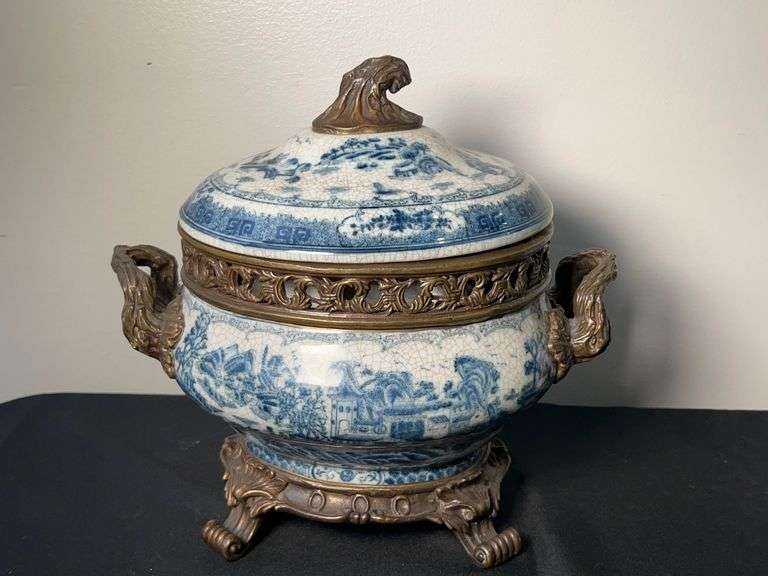 Vintage Castilian Blue and White Porcelain image