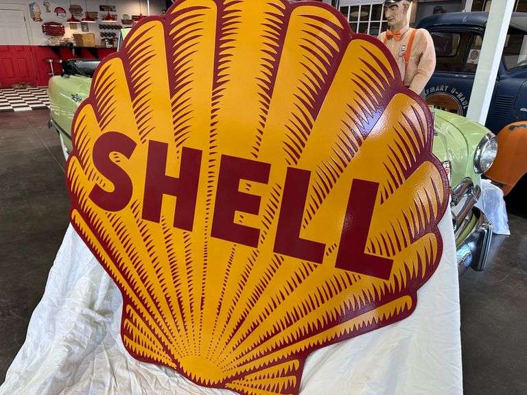 Porcelain steel "SHELL", 42", double sided (41lbs) image