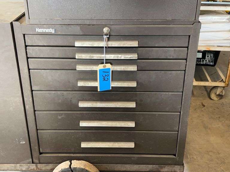 Lot - Kennedy Rolling Tool Chest with Assorted Tools and Parts image