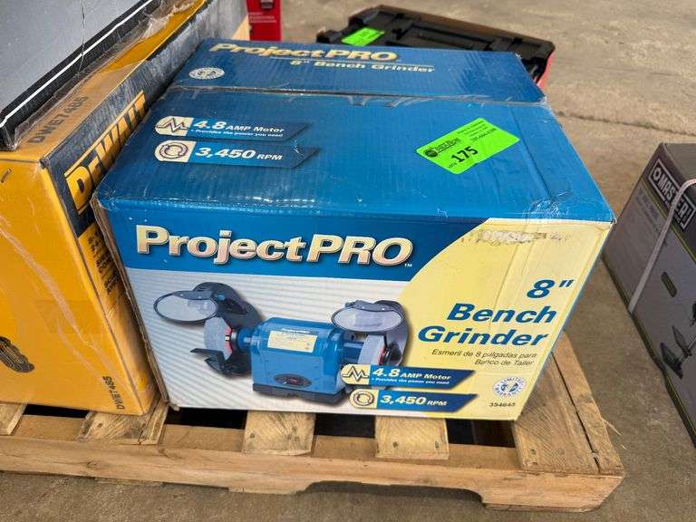 New Project Pro 8in Bench Grinder with Light image