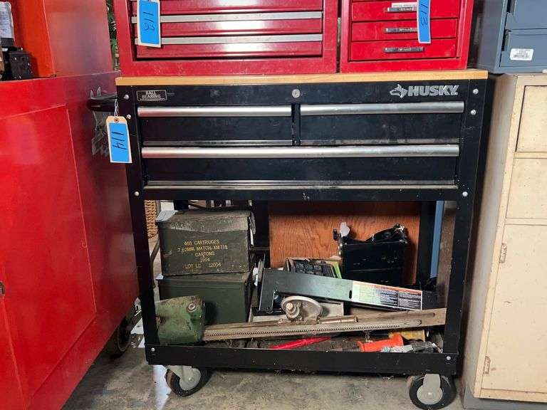 Lots - Rolling Husky Tool Cabinet with Tools and Accessories image