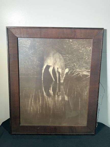Framed and Signed Antique Photographic Print by Norman McClintock - 1906 image