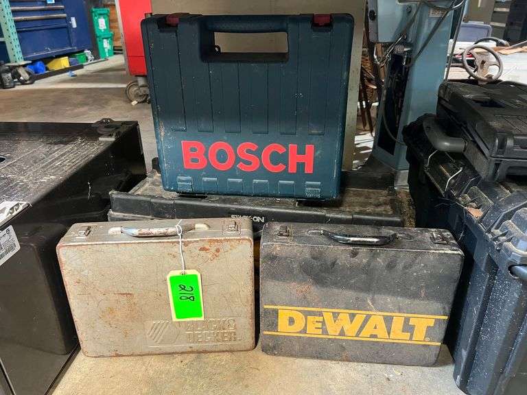 Lot - Bosch, Dewalt, Black & Decker, Stack-On Cases image