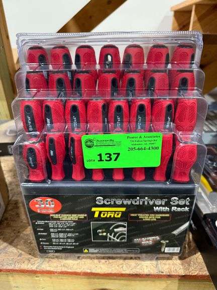 New Torq 30-Pc Screwdriver Set with Rack image