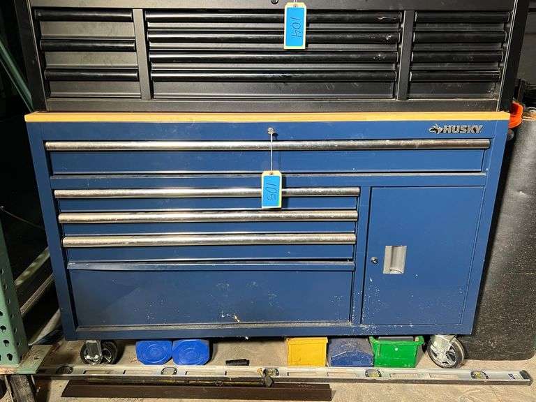 Lot - Husky Tool Chest with Assorted Tools and Contents image