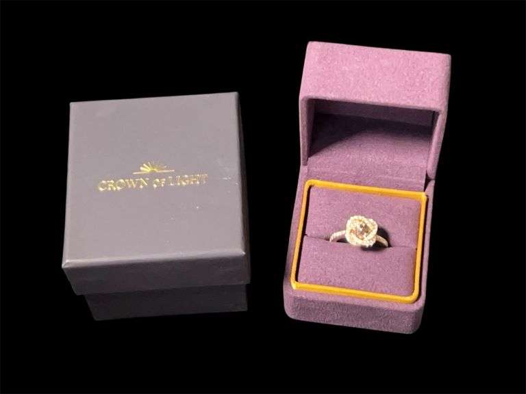 14k Gold .48ct Fancy Brown Crown of Light Diamond Ring - 1.15tcw image