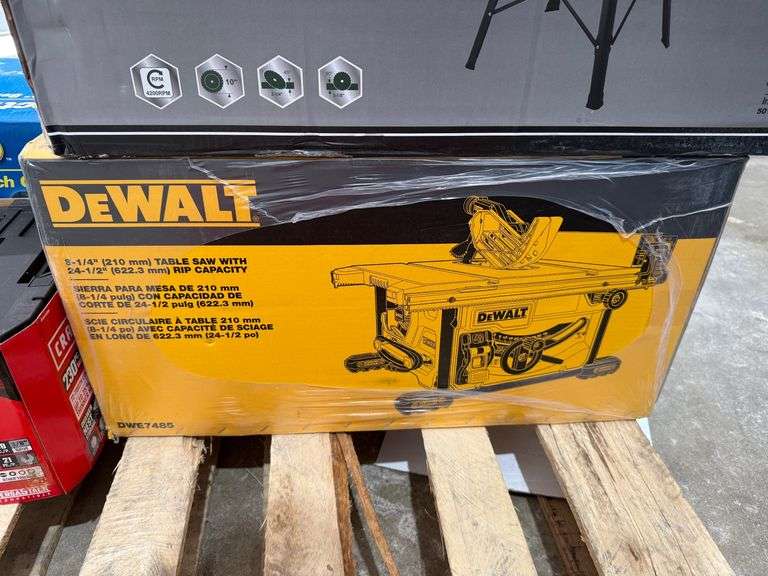 New Dewalt 8-1/4in Table Saw with RIP Capacity - Model DWE7485 image