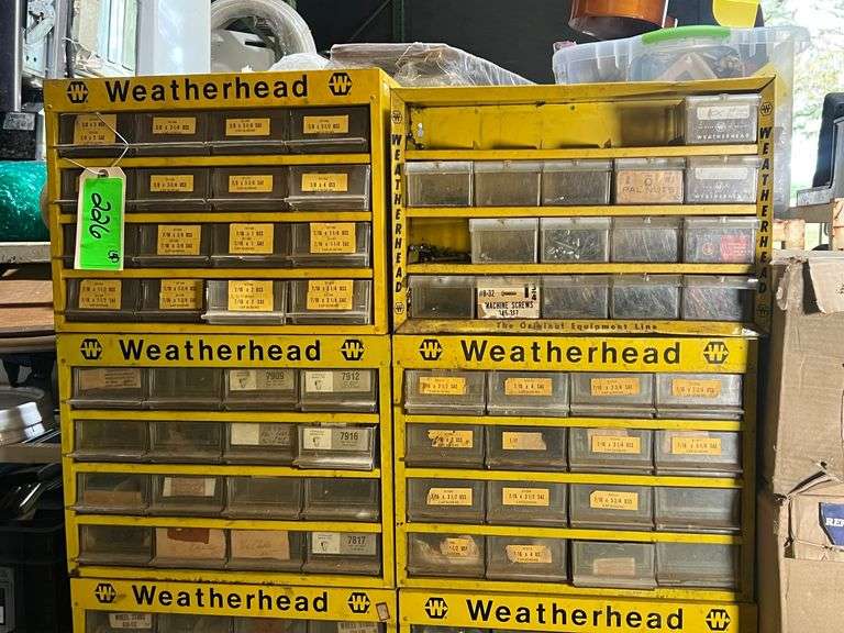 Lot - (4) Weatherhead Bolt and Screw Parts Organizer Contents Included image