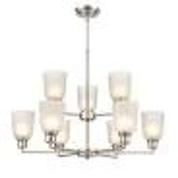 Millennium 2819-BN 30in Wide 9-Light Chandelier image