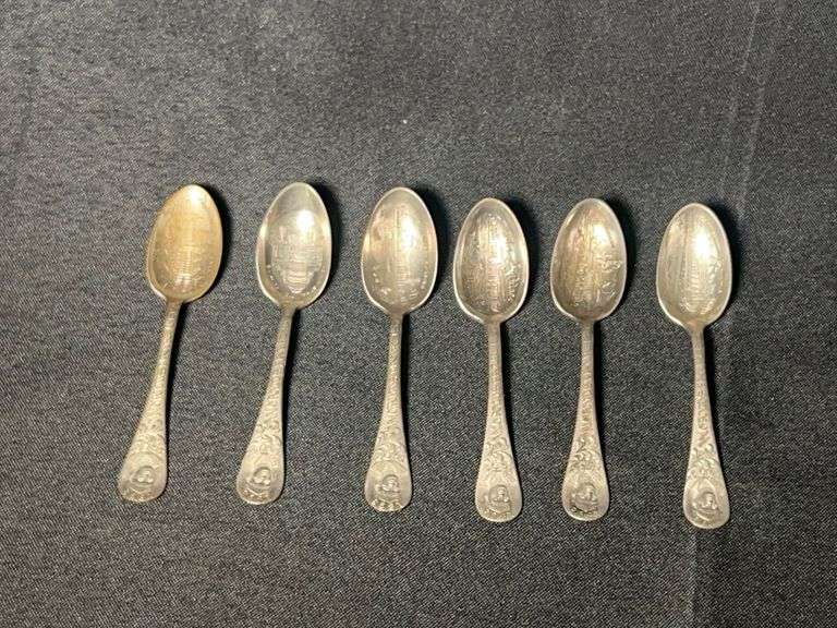 (Set of 6) 1893 Worlds Fair Spoons image