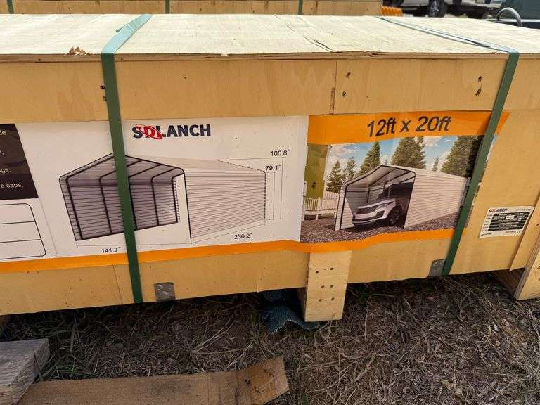 2025 SDLanch Unused SDLC1220 High-End Carport 12ftx20ft image