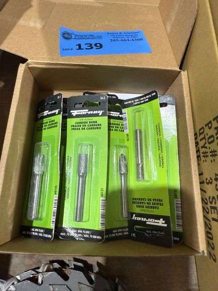 (11) Forney Carbide Burrs, Assorted Sizes image