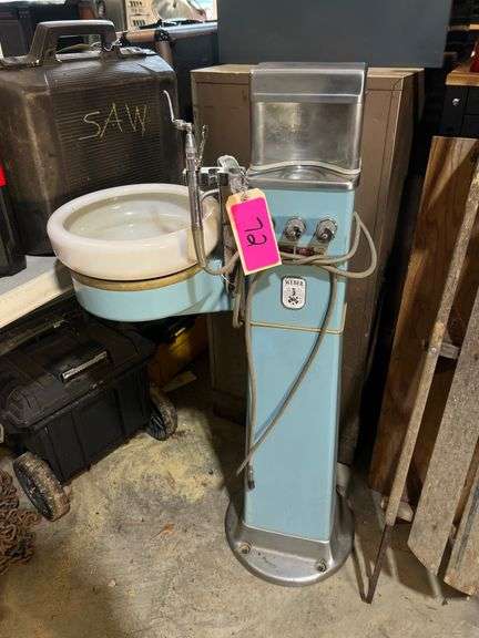 Vintage Weber Dental Sink Spittoon System image