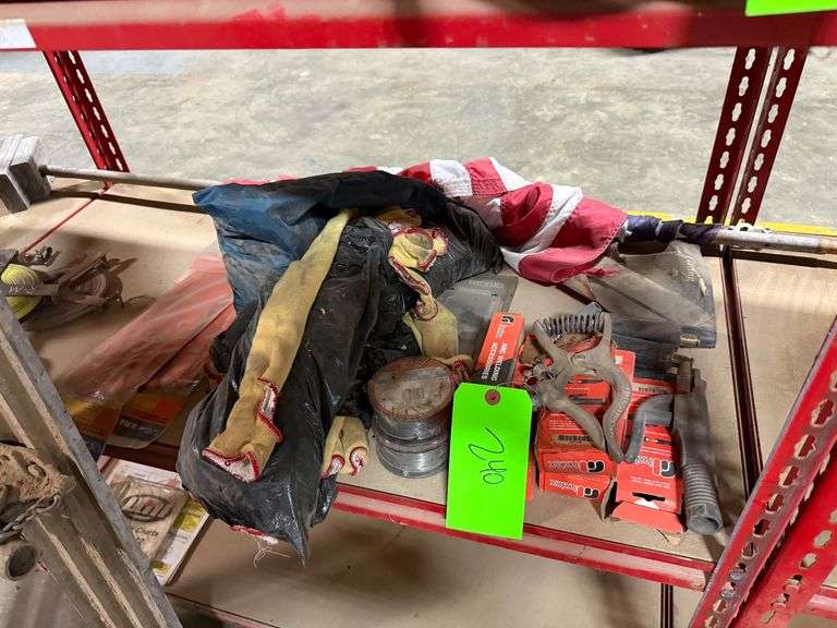 Lot - Arc Welding Accessories, Glove Sleeves, Tape and Gloves image