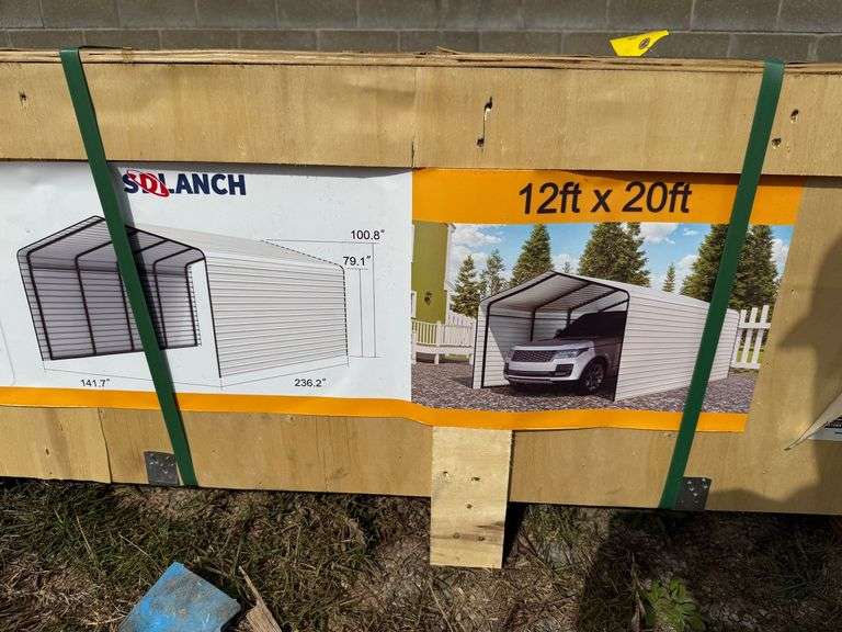 2025 SDLanch Unused SDLC1220 High-End Carport 12ftx20ft image