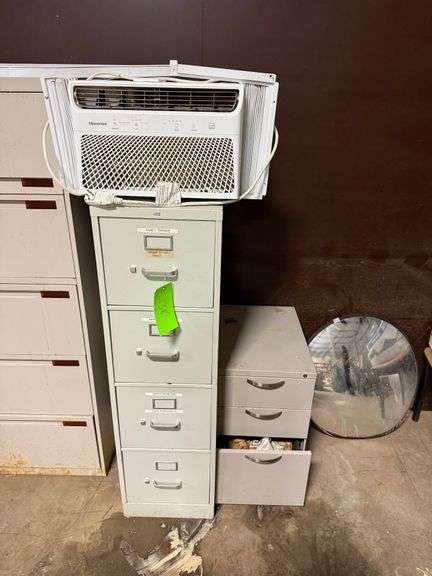 (2) File Cabinets and Window Unit image