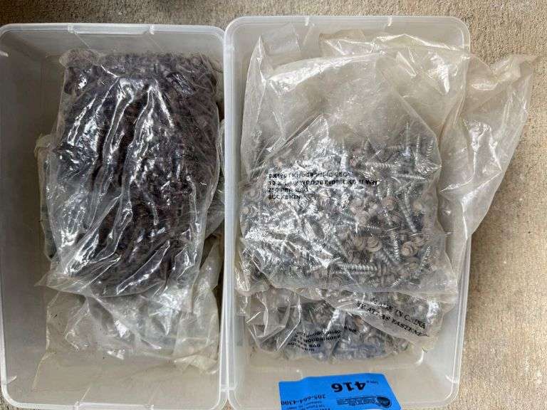 (2) Tubs - Assorted Screws image