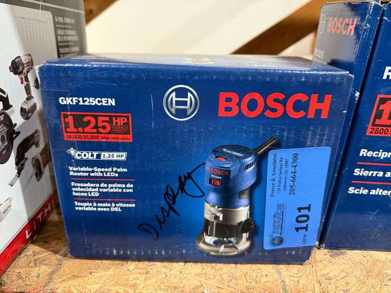 New Bosch Variable Speed Palm Router with LED image