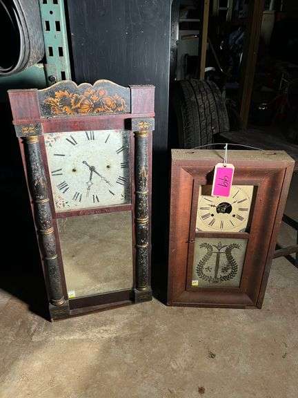 Lot - (2) Antique Clocks image