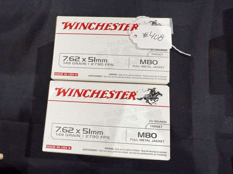 Winchester 7.62x51mm - (4) Boxes of 20 image