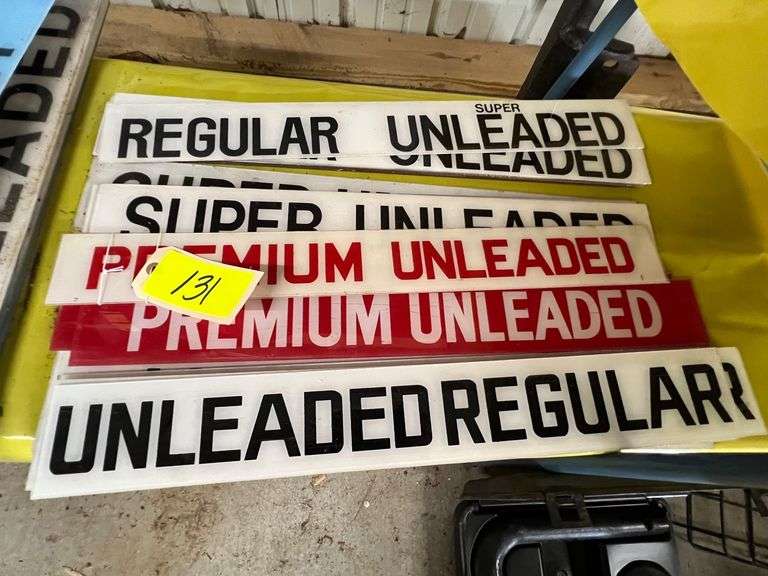 Lot - Assorted Fuel Signs image
