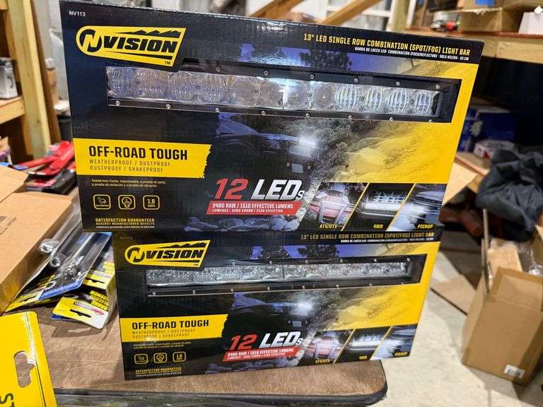 (2) New N-Vision 13in LED Light Bar image