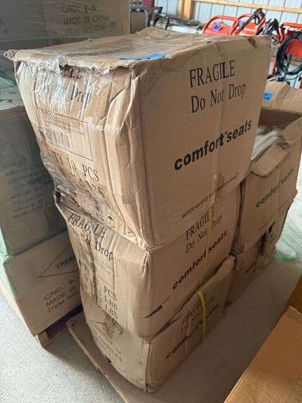 (3) Comfort Seats U1008TK00 Utility Grade Plastic Elongated Toilet Seat with Cover image