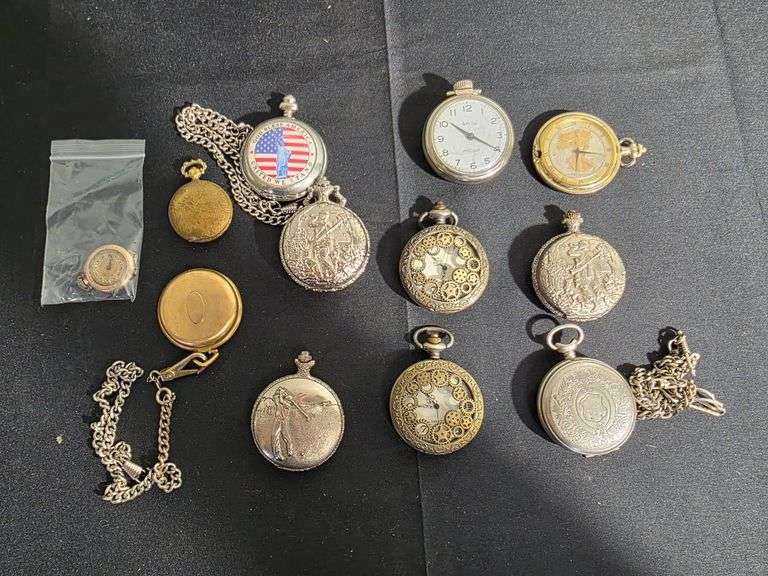 Lot - (11) Assorted Pocket Watches image