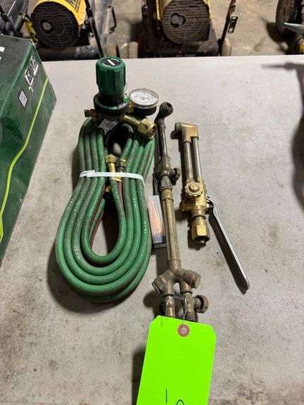 Lot - Torch Set - Hose, Gauges, Torch image