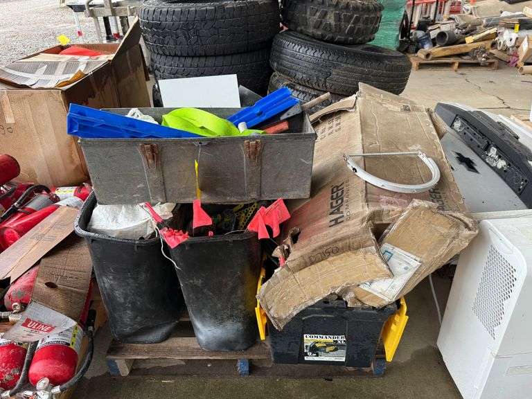 Pallet - Cooler, Stencils, Brackets, Bins, Parts image