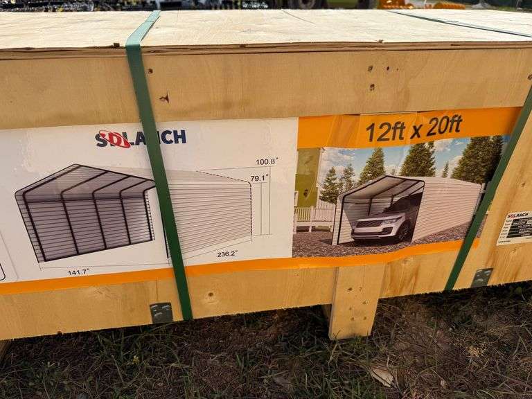 2025 SDLanch Unused SDLC1220 High-End Carport 12ftx20ft image