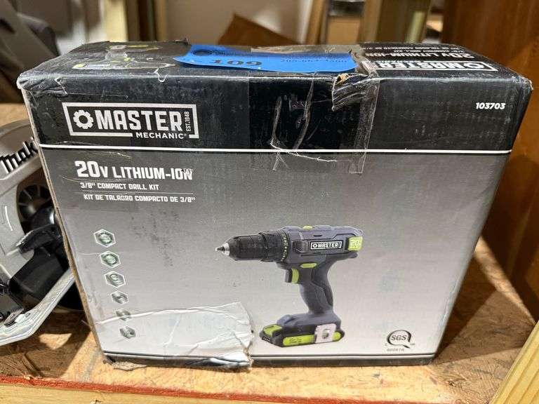 New Master Mechanic 20V Cordless Drill Kit with Battery and Charger image