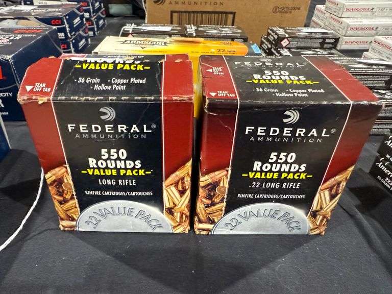 Federal 22 LR - (2) Boxes of Approx 550 Rounds image