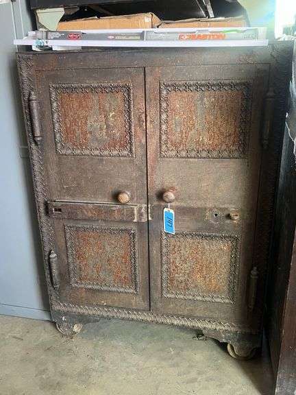 Large Vintage/Antique Decorative Safe image