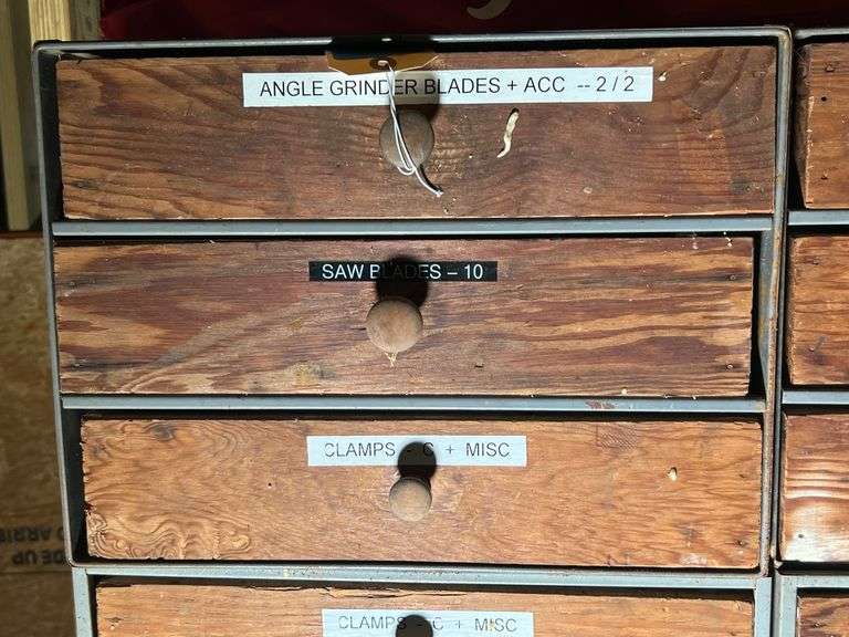 Lot - Multi Drawer Storage Unit with Contents image