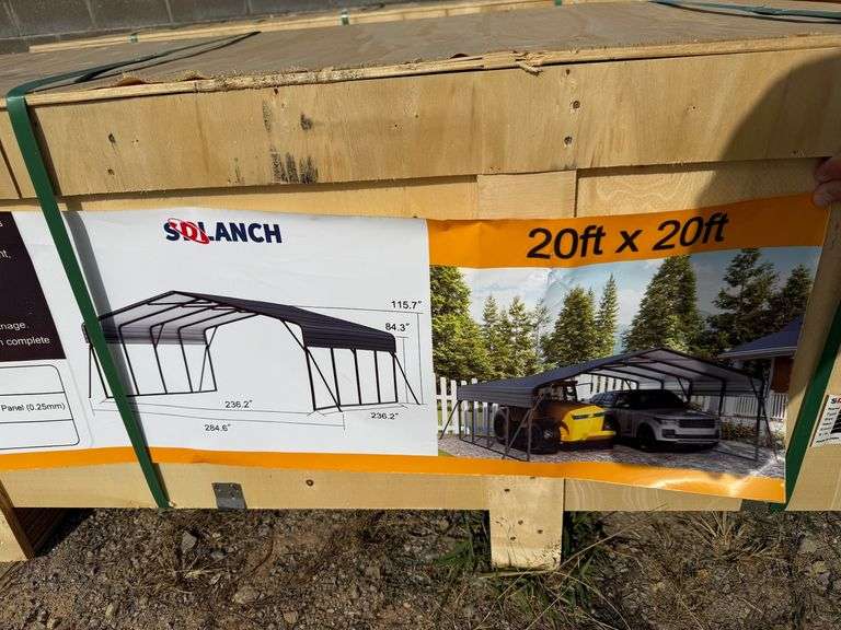 2025 SDLanch Unused SDLC2020 High-End Carport 20ftx20ft image