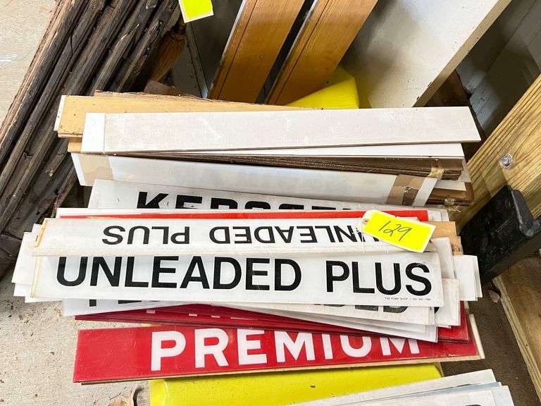 Lot - Assorted Fuel Signs image