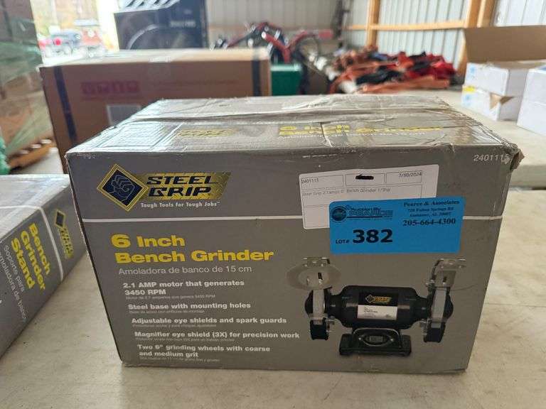 Steel Grip 6in Bench Grinder image