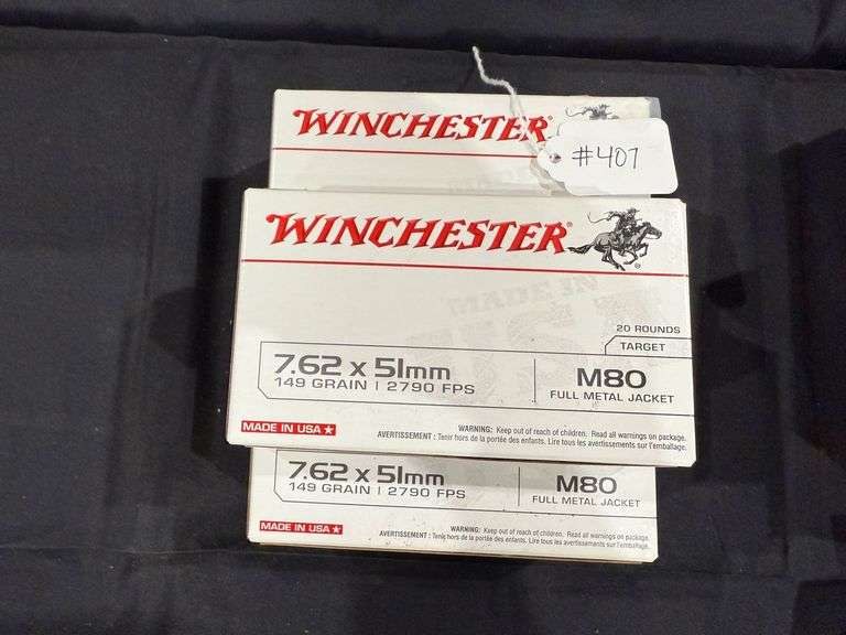Winchester 7.62x51mm - (5) Boxes of 20 image